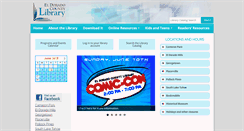 Desktop Screenshot of eldoradolibrary.org